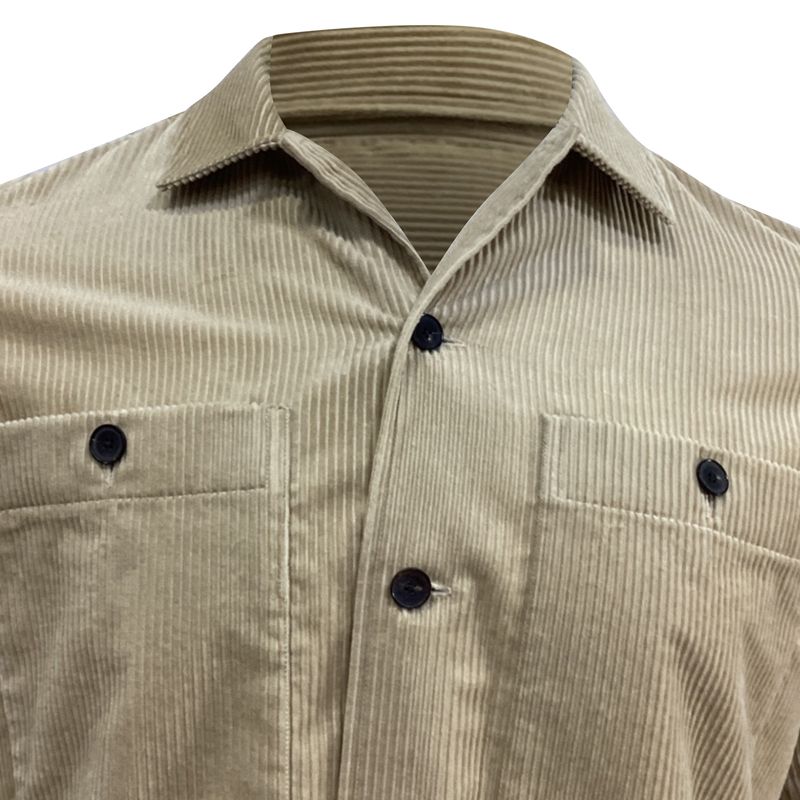 Mr. P. Button-Down Shirt In Brown Corduroy